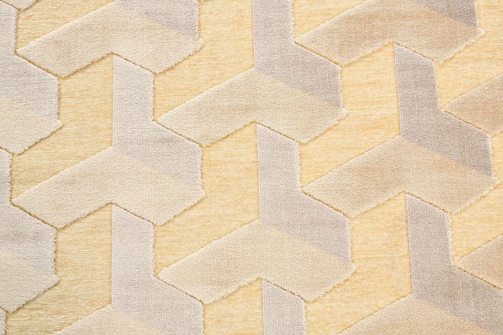 Weave & Wander Pellaro Rug, Cream/Silver, 2'6"x8' Runner