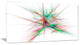 Blue Red Spectrum of Light, Abstract Canvas Art Print, 32x16