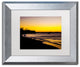 "Deluxe Sunset" Framed Art by Yale Gurney, Silver, White, 14"x11"