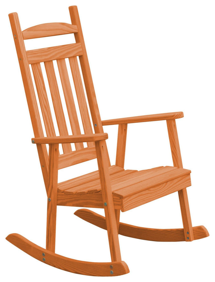 Pine Classic Porch Rocker, Cedar Stain