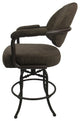Swivel Tilt Metal Counter 26" 30" Bar Stool M-70, Sanora Brown - Coffee, 26"