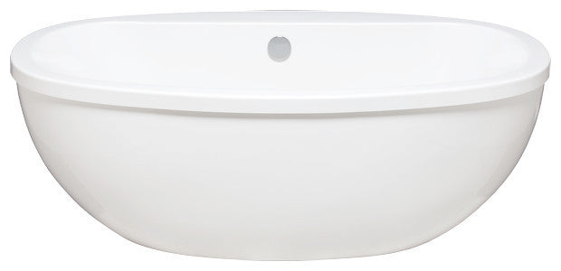 Malibu Mavericks Oval Soaking Bathtub 67x36x23 White