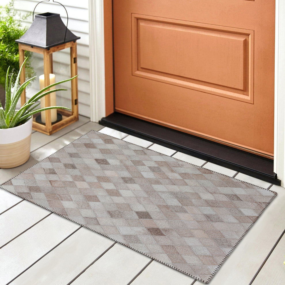 Indoor/Outdoor Stetson SS6 Flannel Machine Washable 1'8" x 2'6" Rug