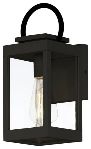 Maxim 40312CL Nassau Vivex 13" Tall Outdoor Wall Sconce - Black