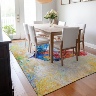 Addison Premium Washable Mayfield AMF156 Multi 5' x 7'6" Rug