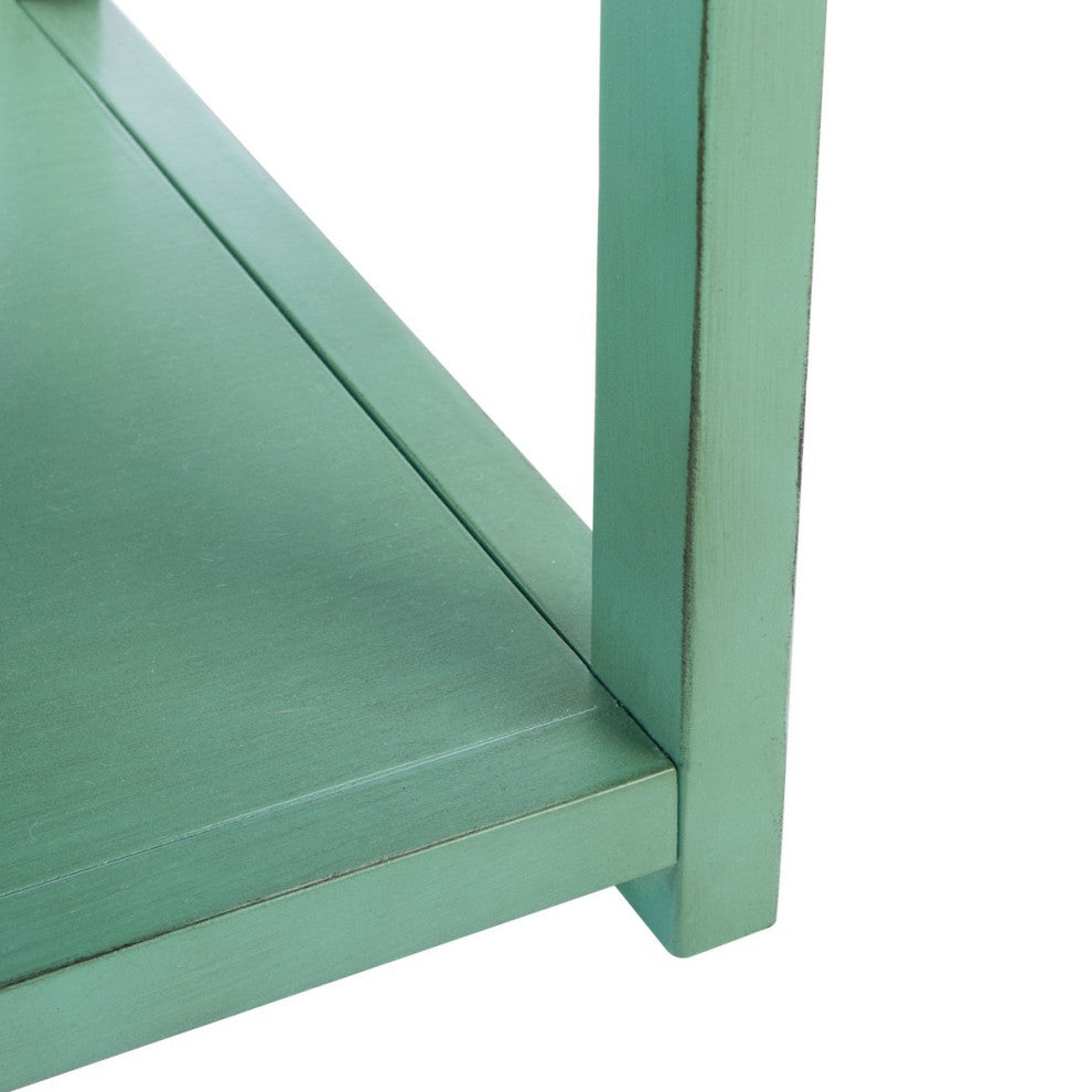 Safavieh Yudi 1 Drawer 1 Shelf Nightstand, Turquoise