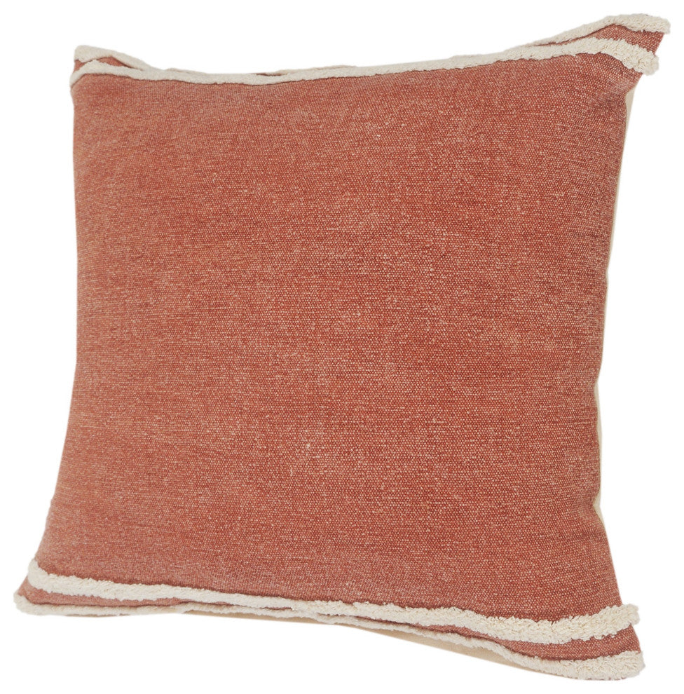 Soft Striped Cinnamon Throw Pillow, 20" X 20"