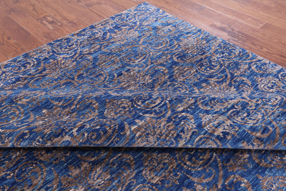 Hand Knotted Modern Wool Rug 8' 10" X 11' 11" Q8589