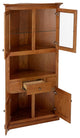 Eagle's Classis Oak Corner Dining Hutch/Buffet, Medium Oak