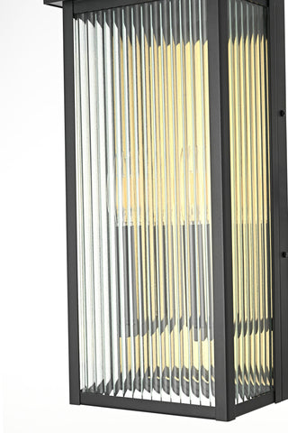 Home Living 8.5" Outdoor Wall Sconce, Black