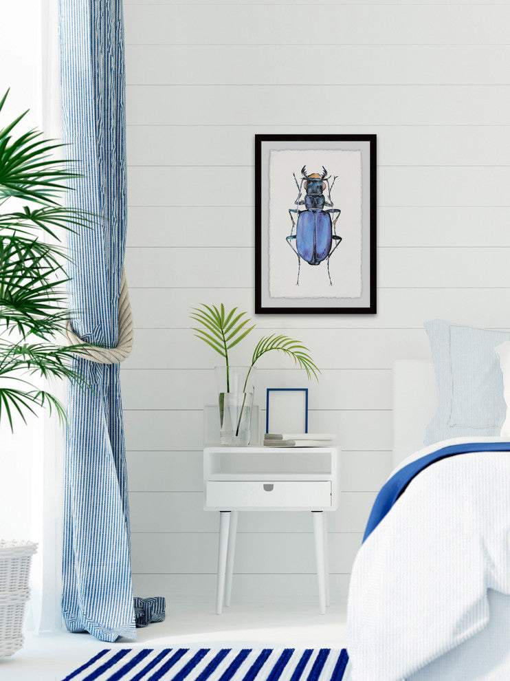 "Violet Beetle" Framed Painting Print, 24"x36"