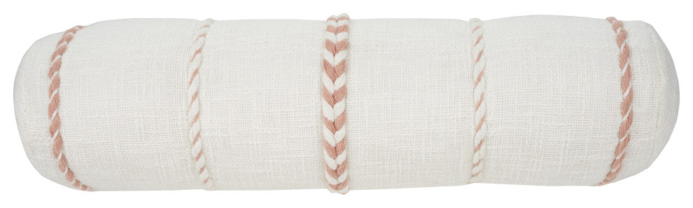 Mina Victory SH037 Throw Pillow, Blush, 6" X 20"