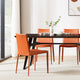 Elite Living Prima, Set of 2, Mid-Century Modern Dining Chair, Orange