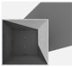 Nobleton Square Planter, Grey, 22 Inch, 2 Pack