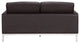 Tufted Leather Loft Loveseat , Brown