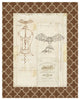 "Fancy Corkscrew I Border" Digital Paper Print by Daphne Brissonnet, 18"x22"