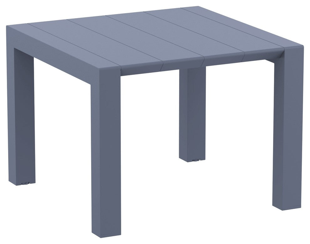 Compamia Vegas 39"-55" Extendable Dining Table, Dark Gray