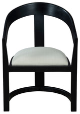 Salida Mahogany Upholstered Dining Chair, Black
