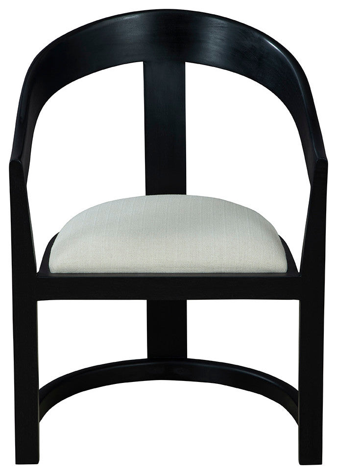 Salida Mahogany Upholstered Dining Chair, Black