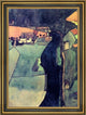 Egon Schiele Town on the Blue River - 16" x 24" Framed Premium Canvas Print