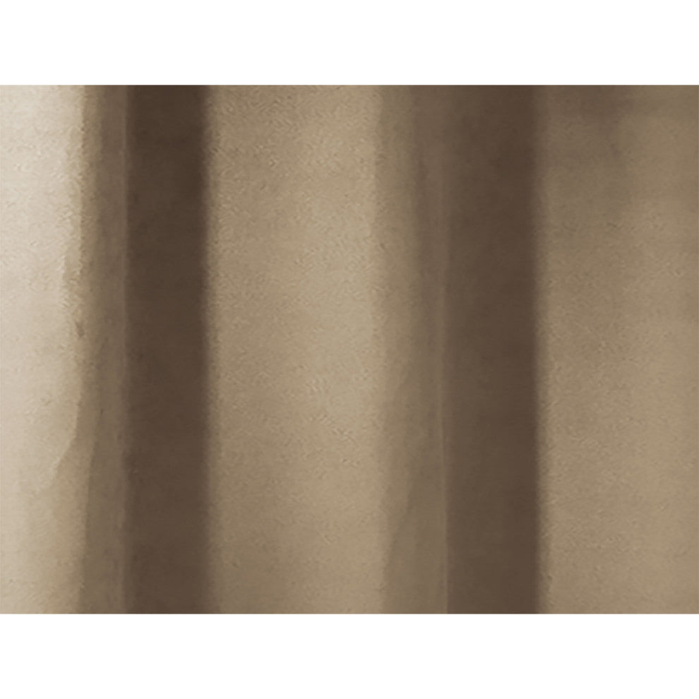 Luxurious Suede Window Curtain - Elegant Soft Texture Drapery, 95x55 Inches, Sand, 1 Panel