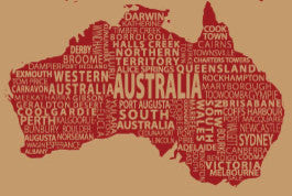 1-World Text Map Wall Mural, Red Wine, 8 panel, 166x89"