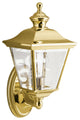 Kichler Bay Shore 1 Light Large Outdoor Wall Light in Polished Brass