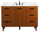 Elegant Decor Baldwin Bathroom Vanity Teak