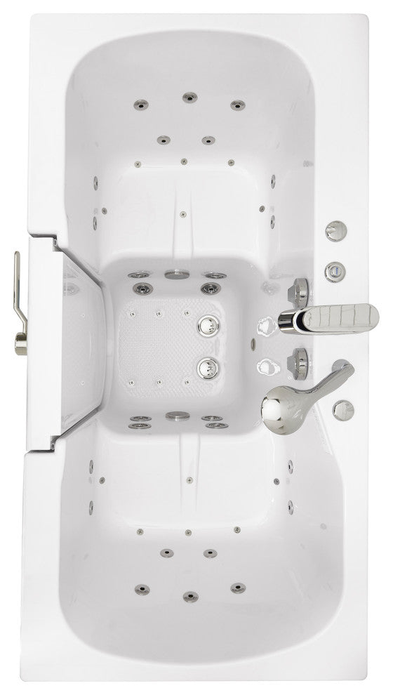 Ella Tub4Two 32"x60" Hydro+Air Massage+Foot Massage Acrylic Two Seat Walk, Tub
