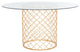 Safavieh Sandrarose Metal Dining Table, Gold