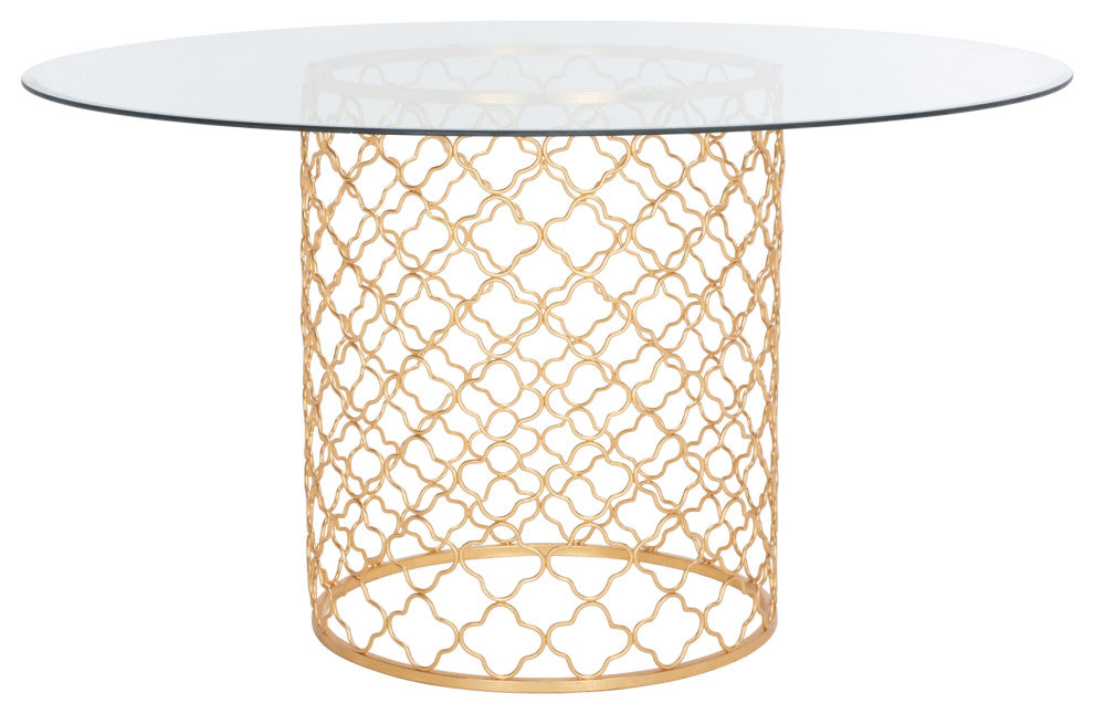 Safavieh Sandrarose Metal Dining Table, Gold