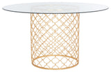 Safavieh Sandrarose Metal Dining Table, Gold