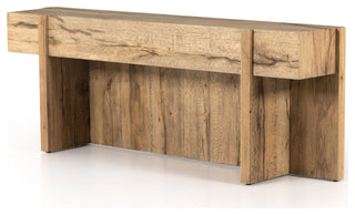 Bingham Console Table, Rustic Oak Veneer