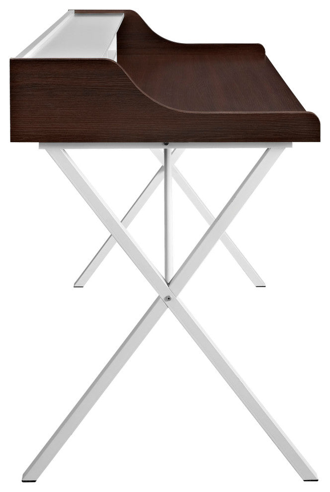 Bin Office Desk, Cherry