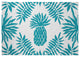 Pineapple Leaves Spring Chenille Rug, Explorer Blue, 5'x7'