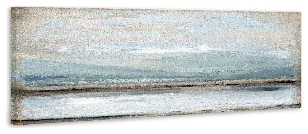 "Rolling Waves" Painting Print on Wrapped Canvas, 15x5