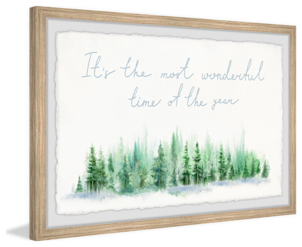 "Happiest Season of All" Framed Painting Print, 36x24