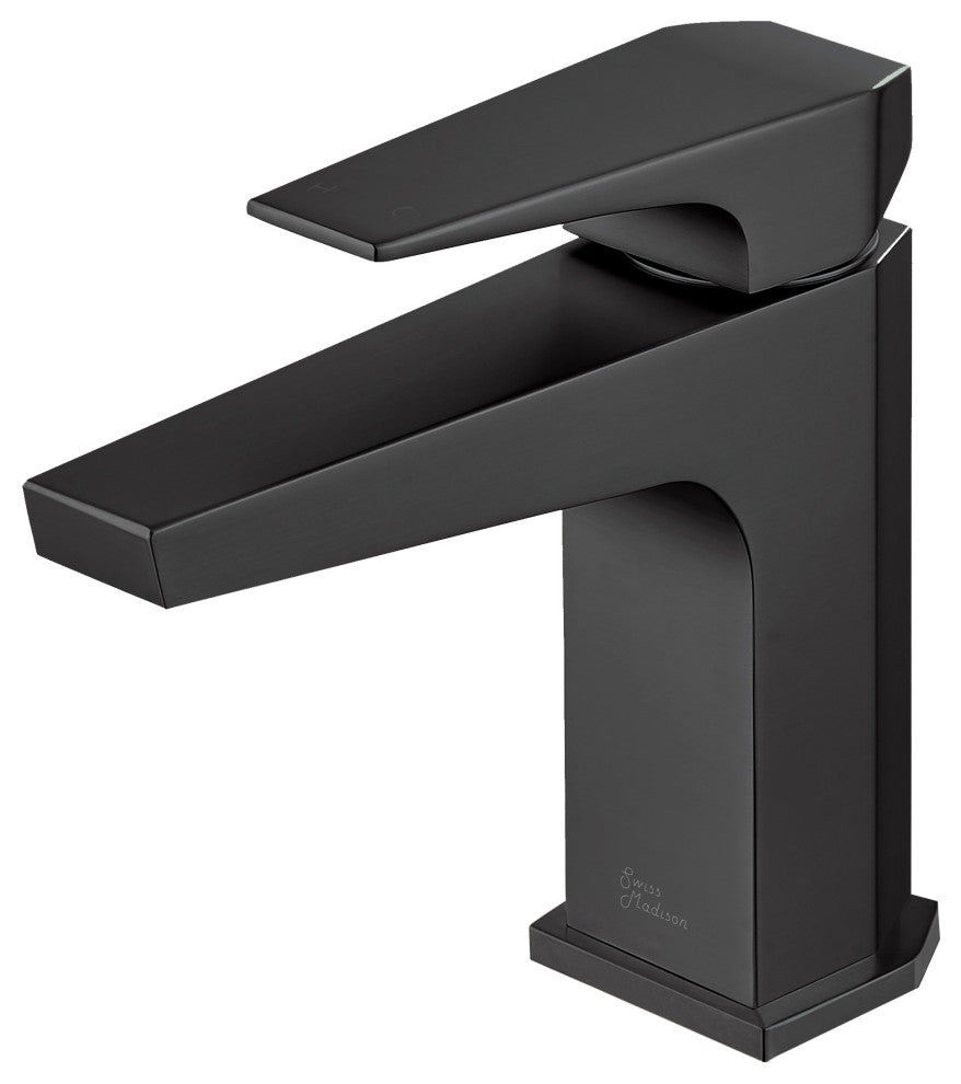 Voltaire Single Hole Single-Handle Bathroom Faucet, Matte Black