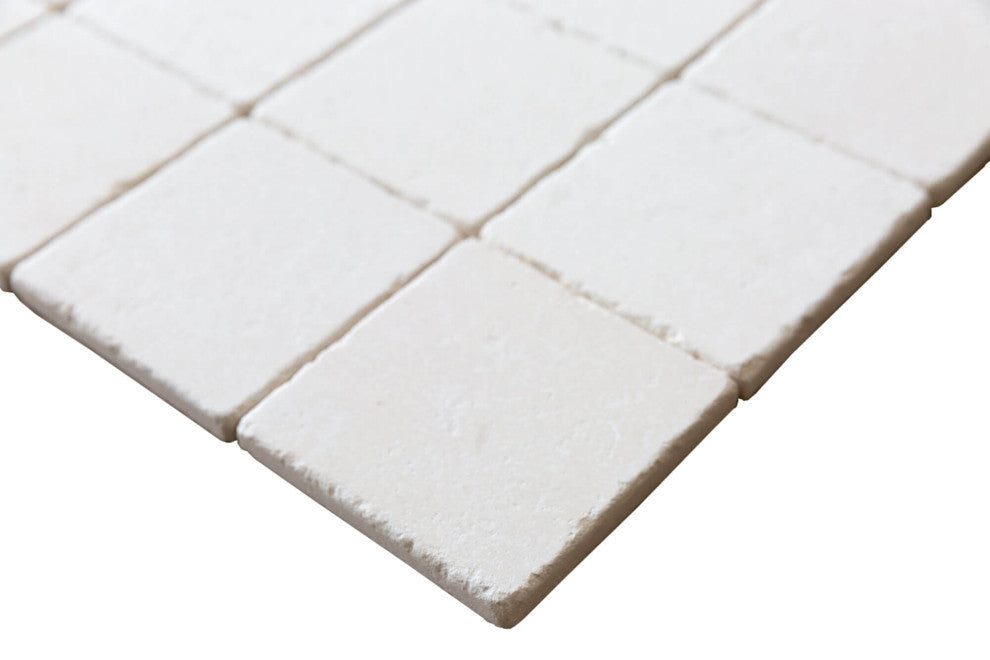Champagne Pearl Limestone  - Tumbled - 4"x4"x3/8", 130 Sqft Boxed