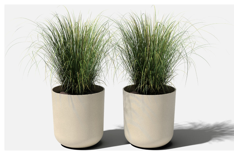 Pure Series Kona Planter, Sand, 20", 2 Pack
