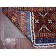 Light Blue, Hand Knotted Afghan Super Kazak, Extra Soft Wool Rug, 3'6" x 5'5"