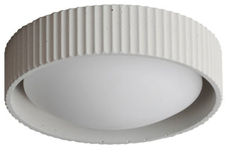 ET2 E25050 Souffle 11"W LED Flush Mount Drum Ceiling Fixture - Chaulk White