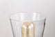 6-Light Matte Black Modern Chandelier With Clear Cone Glass Shades