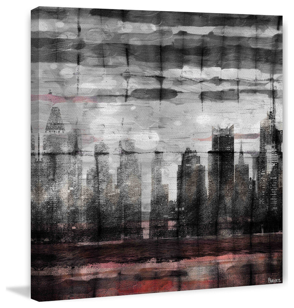 "Bold City" Print on Canvas, 24"x24"