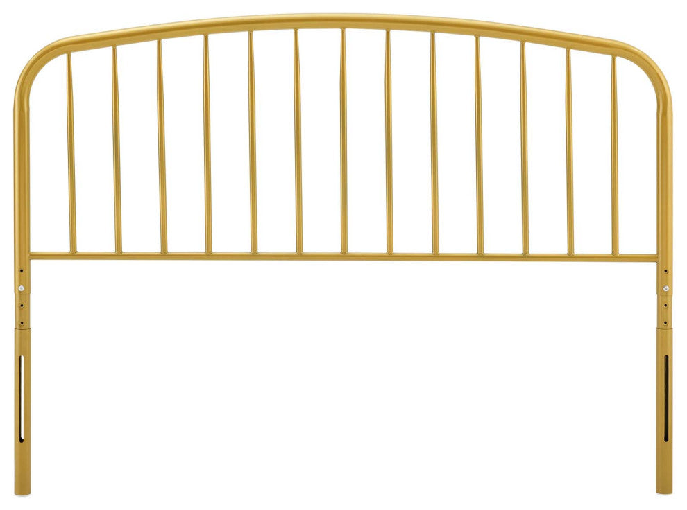 Headboard, Queen Size, Metal, Gold, Modern Farmhouse, Bedroom Master Suite
