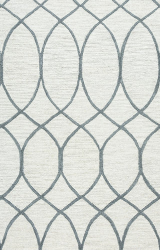 Rizzy Home Caterine CE9482 Khaki Trellis Area Rug, Rectangular 9'x12'