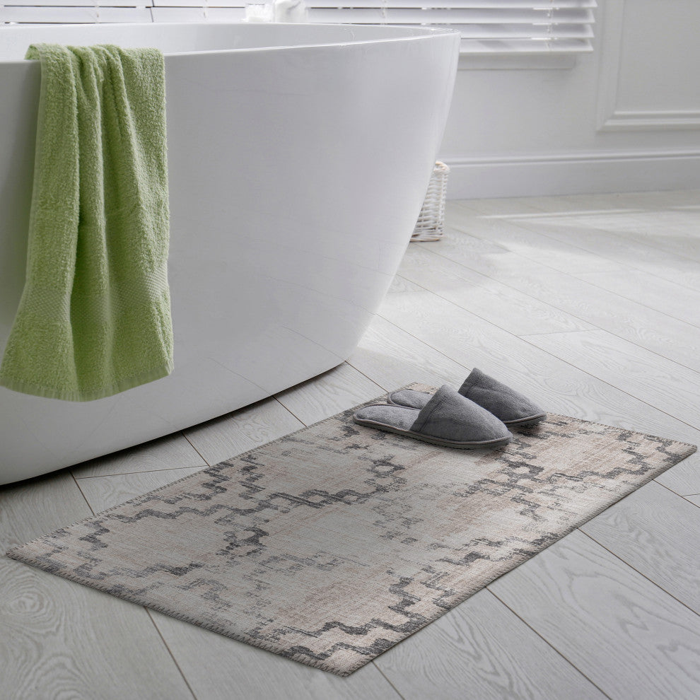 Indoor/Outdoor Sedona SN15 Stucco Machine Washable 1'8" x 2'6" Rug