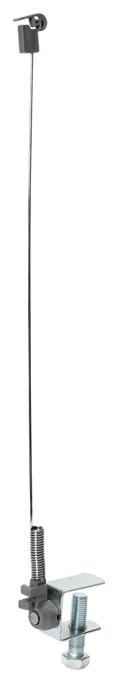175 Flexible Iron Cord Minder, Silver Powder Coated, 18" High