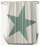 Big Star Sage 70" w x 73" h Shower Curtain