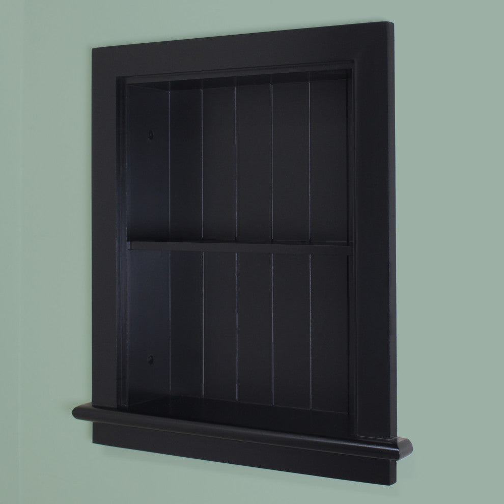 14x18 Aiden Wall Niche, Black Beadboard Back